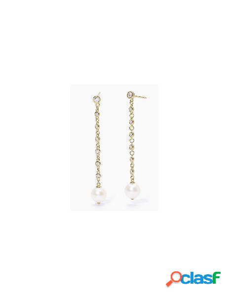 Orecchini MABINA pendenti dorati con perla Duchessa 563562