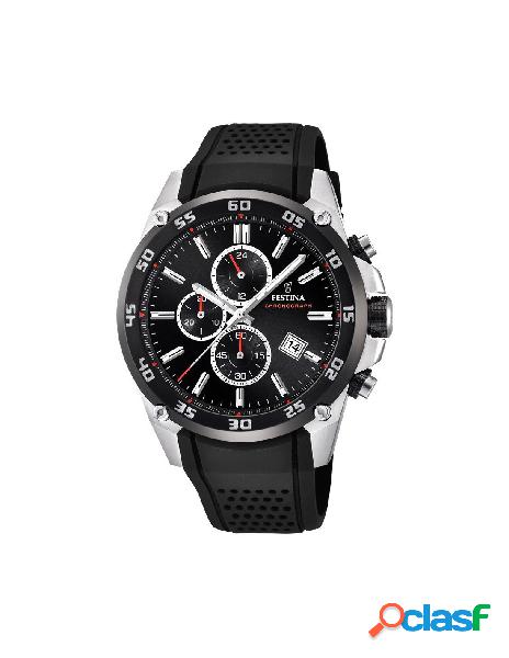 Orologio FESTINA Gent Chrono in silicone F20330/5 Black