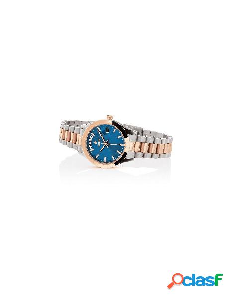 Orologio HOOPS LUXURY in Acciaio 2620LSRG04 Silver Rose Gold