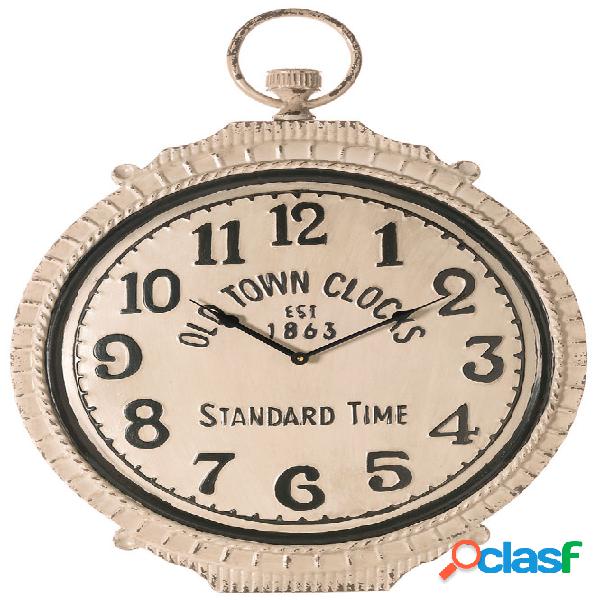 Orologio da muro in ferro colore naturale stile vintage cm