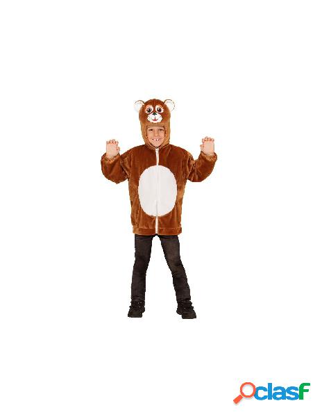 Orso in peluche (felpa con cappuccio e maschera)