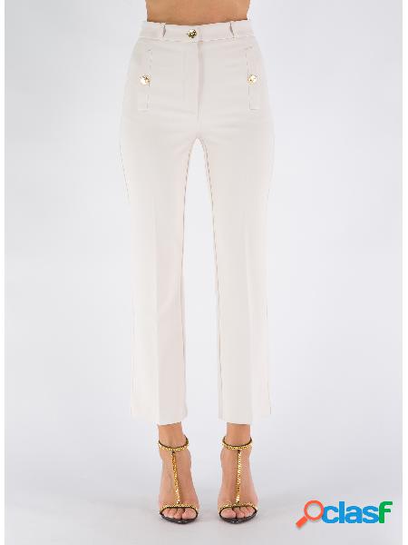 PANTALONE IN DOPPIO CREPE STRETCH