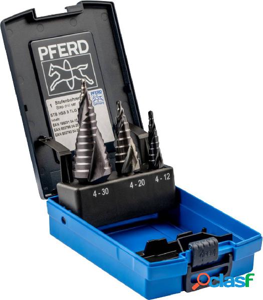 PFERD 25201047 HSS Kit punte a gradini 3 parti 4 - 12 mm, 4