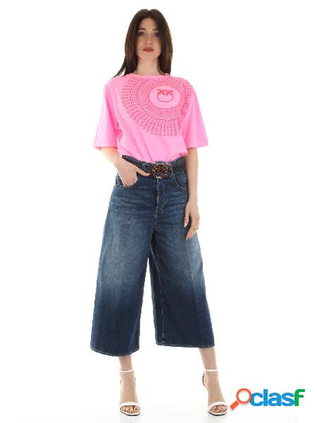 PINKO jeans super flare con cinta BLU