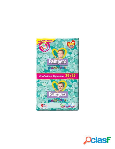 Pampers baby dry 3 pacco convenienza midi 4-9kg 56pz