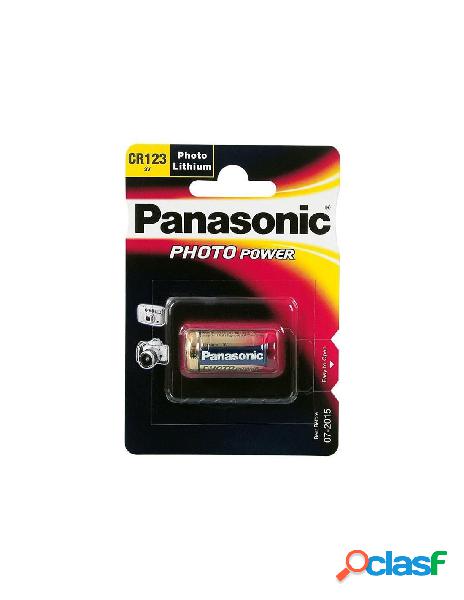 Panasonic - blister 1 batteria 3v 1550ma litio cr123a