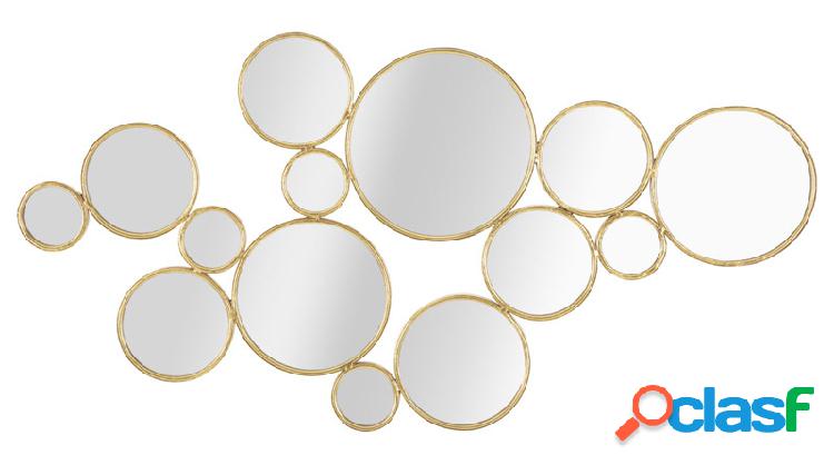 Pannello design con specchi da parete cornici in metallo