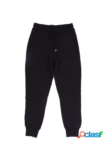Pantalone Donna WOOLRICH Black Logo fleece sweatpant