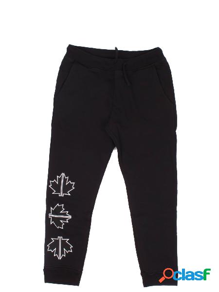 Pantalone Unisex DSQUARED2 Nero Pantalone felpato