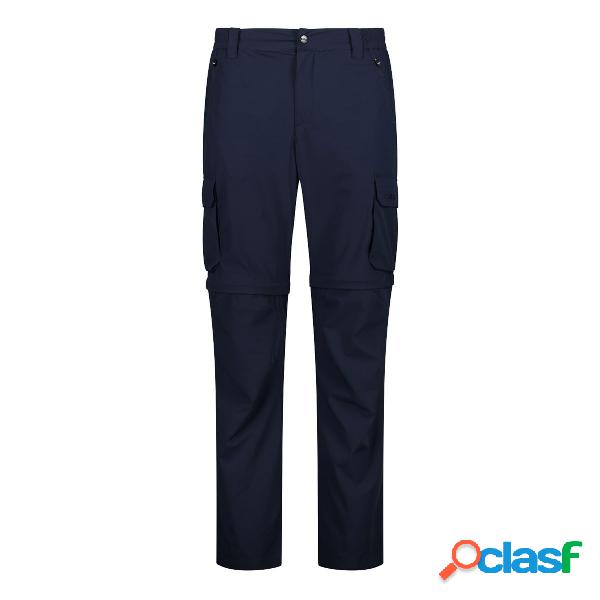 Pantaloni Cmp Zip Off Stretch (Colore: BLACK BLUE, Taglia: