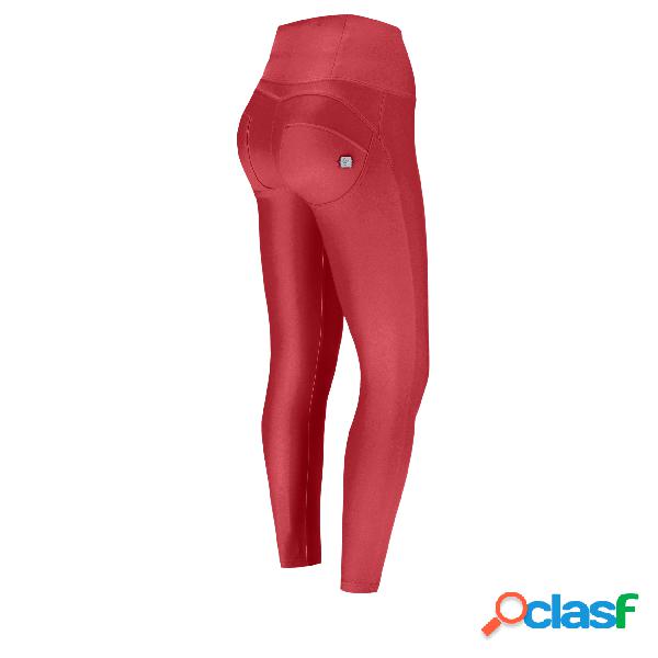 Pantaloni WR.UP® 7/8 superskinny vita alta similpelle -