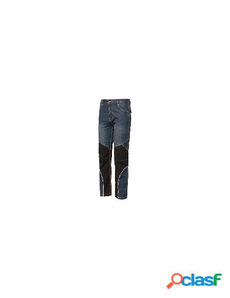 Pantaloni lavoro issaline 8838b stretch extreme blu inserti