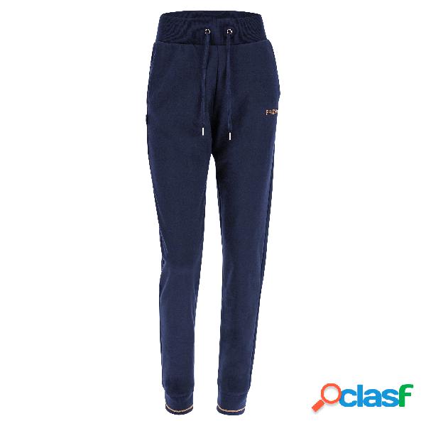 Pantaloni sportivi felpa elasticizzata coulisse dettagli