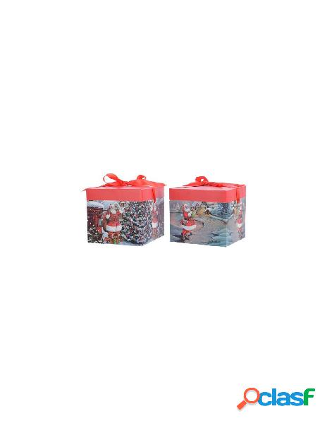 Pap giftbox santa 2ass, colour: red/colour(s), size: