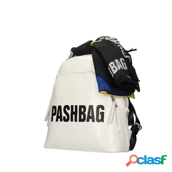 Pash Bag Zaino in ecopelle da donna di colore bianco con