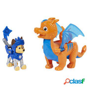 Paw patrol chase and dragon draco rescue knights