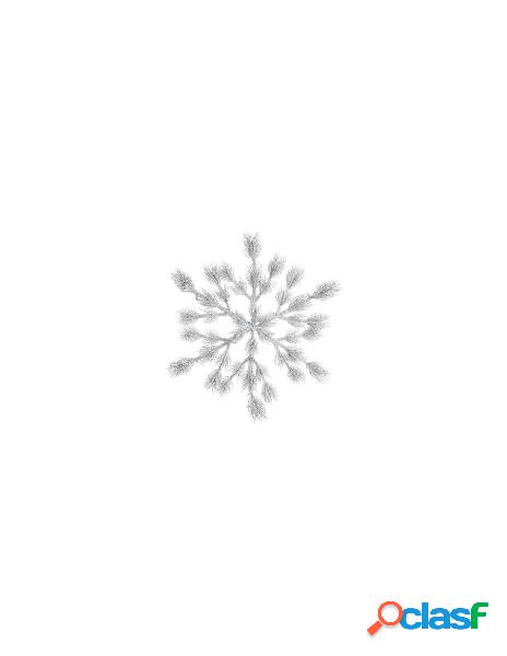 Pe snowy snowflake with hanger, colour: green/white, size: