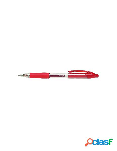 Penna a scatto tratto easy gel rosso - diametro punta 0,5mm