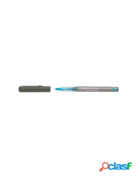 Penna roller free ink punta fine 0.7mm colore azzurro