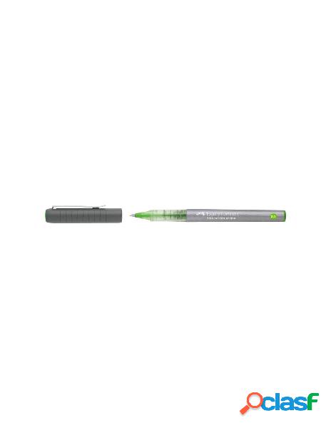 Penna roller free ink punta fine 0.7mm colore verde chiaro