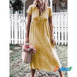 Per donna Vestito casual Abito estivo Abito semplice Liscio