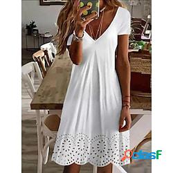 Per donna Vestito casual Abito largo Abito semplice Liscio
