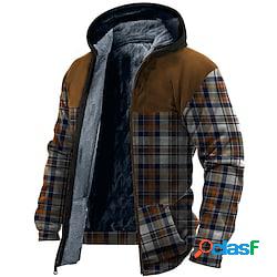Per uomo Giacca in pile Felpa con cappuccio a zip intera
