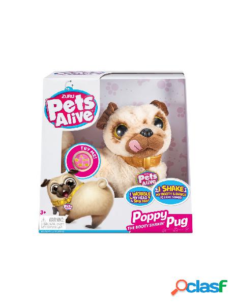Pets alive pug-s1 booty shaking pug window box,bulk