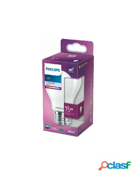 Philips - lampadina led philips e27 8,5w bianco opaco 4000k