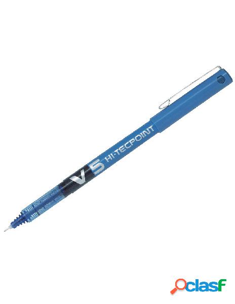 Pilot - penna roller a inchiostro liquido blu v5 hi-tecpoint