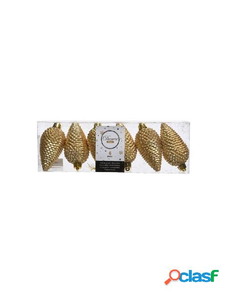 Pinecone shatterproof glitter light gold