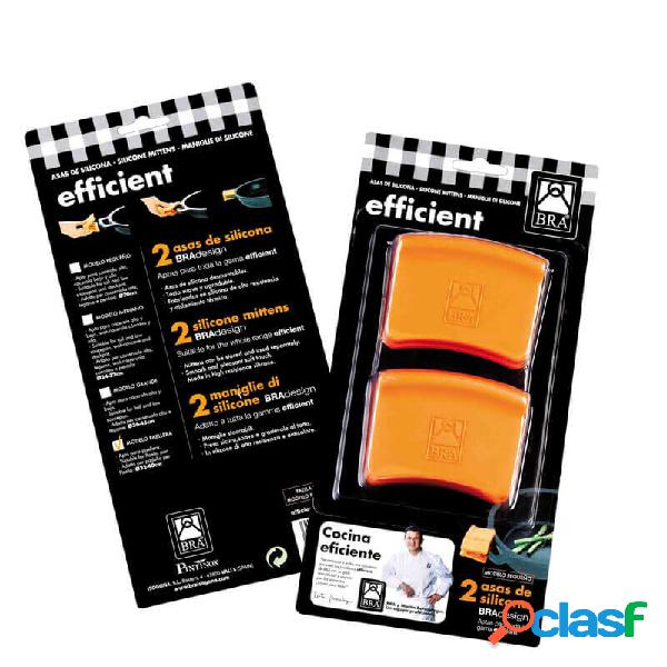 Pintinox Efficient Due Presine In silicone Arancio Per