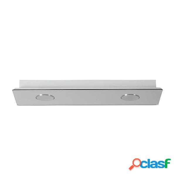 Plafoniera rettangolare 2 luci in acrilico 62x22xh10 cm DAMA