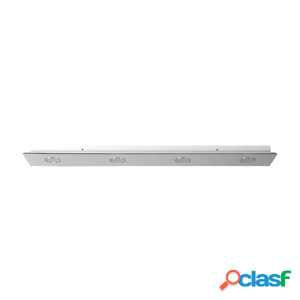 Plafoniera rettangolare 4 luci in acrilico DAMA 120x20xh6 cm
