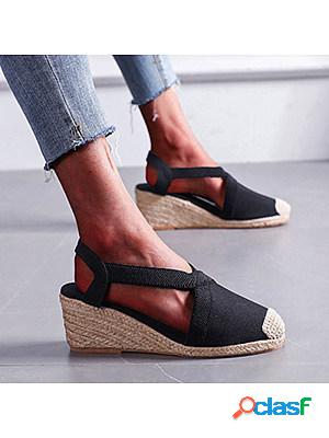 Platform Rope Wedge Sandals