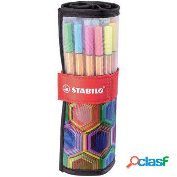 Point 88 penna tecnica fine multicolore 25 pz