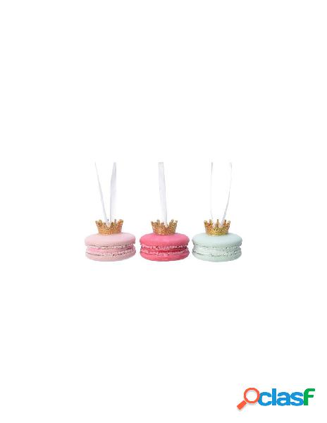 Poly macarone w crown 3col ass, colour: assorted, size: