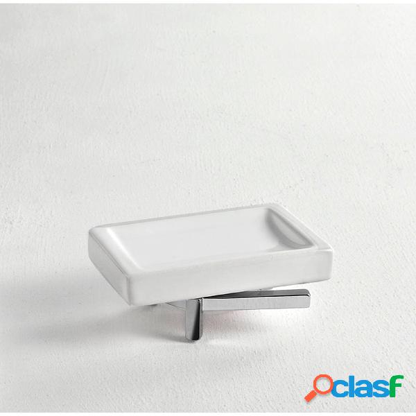 Porta Sapone da appoggio CIPRO 12x8xh5 cm finitura cromo