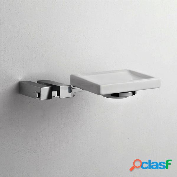 Porta Sapone singolo appeso CIPRO 18x12xh4 cm finitura cromo