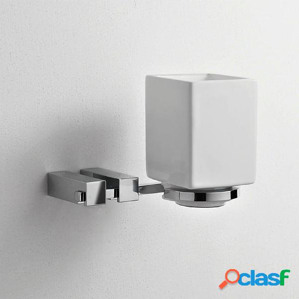 Porta bicchiere singolo da muro CIPRO 14x12xh11 cm finitura