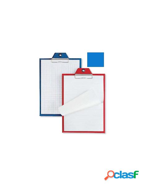 Portablocco con pinza formato a4 colore blu