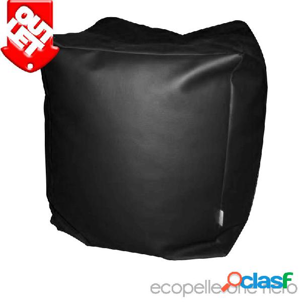 Pouf CUBO ecopelle one nero