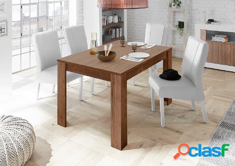 Prisco - Tavolo in legno moderno da pranzo cm 180/228x90x79h