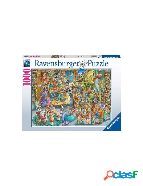 Puzzle 1000 pz - illustrati mezzanotte in biblioteca