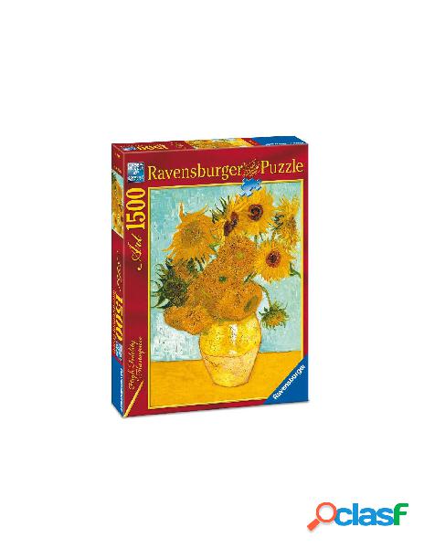 Puzzle 1500 pz van gogh vaso con girasoli