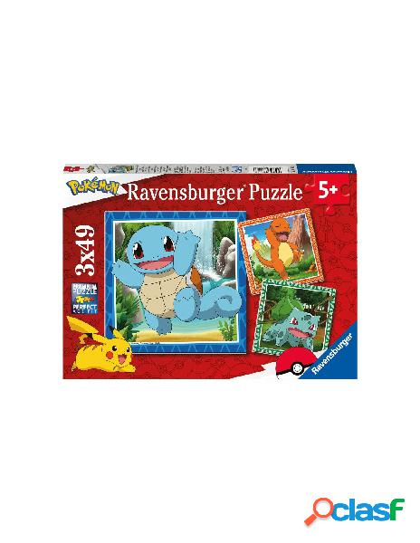 Puzzle 3x49 pz pokemon