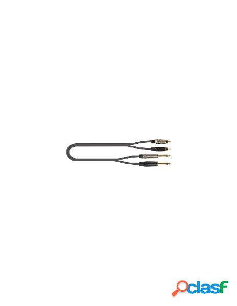 Quiklok - cavo audio quiklok 30 02325 just 2rca2j 3 black