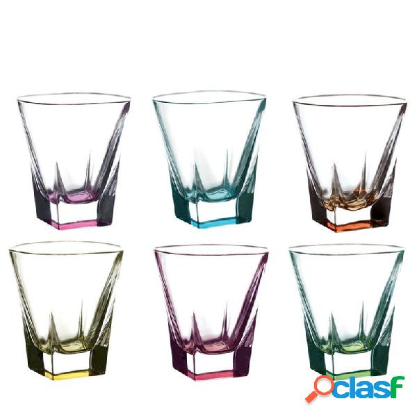 RCR Fusion Colours Bicchiere Acqua 27 cl Set 6 Pz