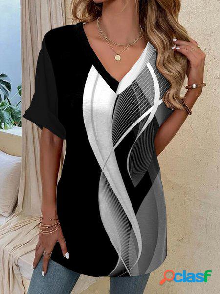 Regolare In forma Casuale T-shirt