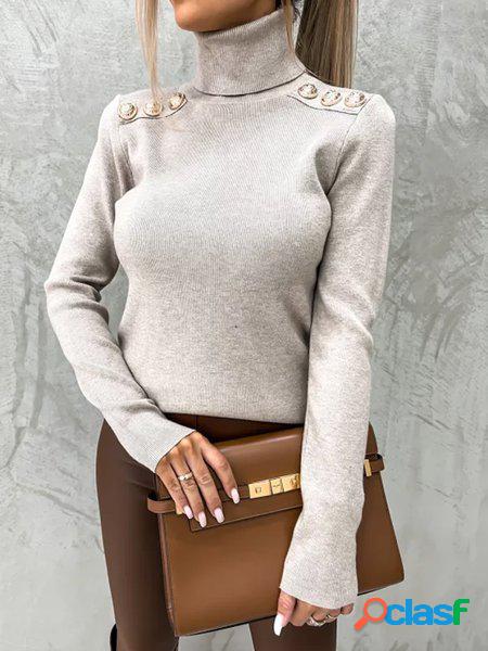 Regolare In forma dolcevita Maglione